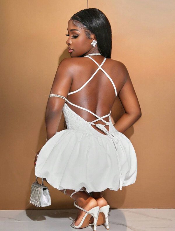 Bandeau One-shoulder Sexy Suspenders Fashion Female Dress - Image 6