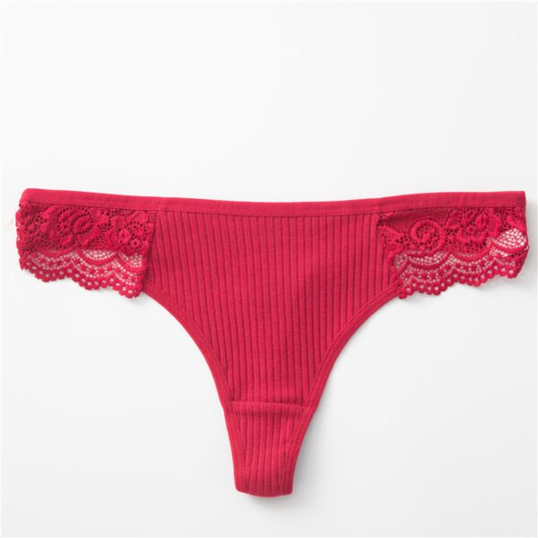 Underwear Low Waist Full Cotton Women's Lace - Image 6