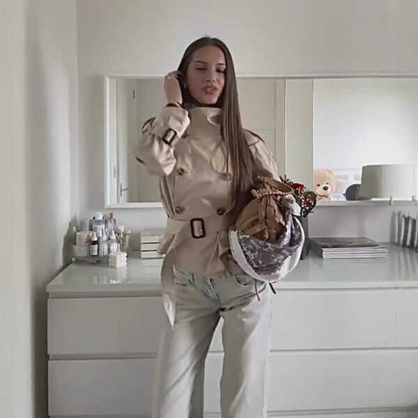 Women's Fashion Personalized Stand Collar Coat - Image 5