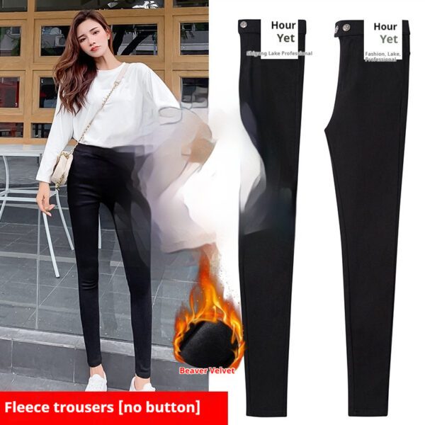 Black Magical Leggings Women's Outer Wear Ankle Tight High Waist Slimming - Image 9
