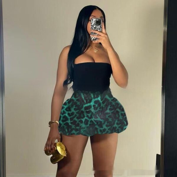 Women Clothing New Leopard Print Printed All-matching Skirt - Image 4