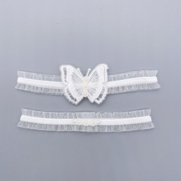 Butterfly Pearl Garter Sexy Elastic Leg Ring - Image 6