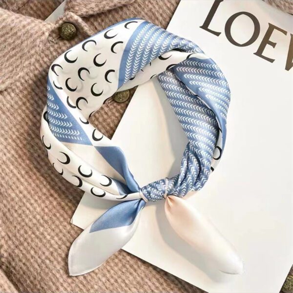 Crepe Satin Scarf For Women - Image 2