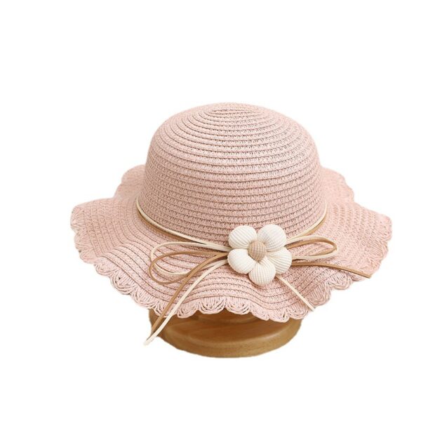 Women's Cute Flowers Sun-proof Sun Hat Straw Hat Bag - Image 5