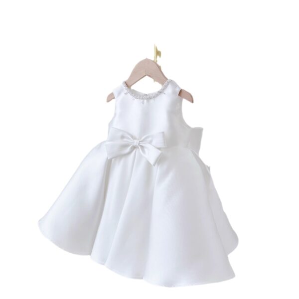 Korean Style Women's Baby Dress White Classic Style Two-piece Set - Image 5