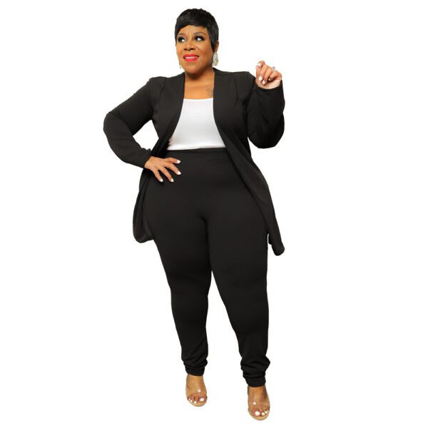 Fashion Temperament Professional Casual Long Sleeve Pants Small Suit Two-piece Suit - Image 3