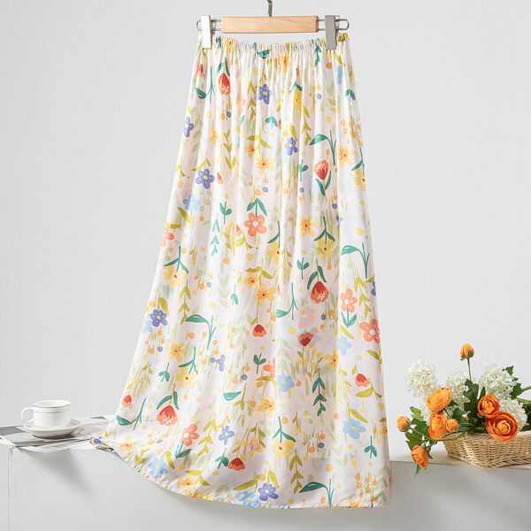 Women's Loose Sweet Cotton Silk Skirt - Image 9