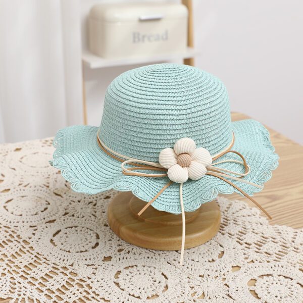 Women's Cute Flowers Sun-proof Sun Hat Straw Hat Bag - Image 8