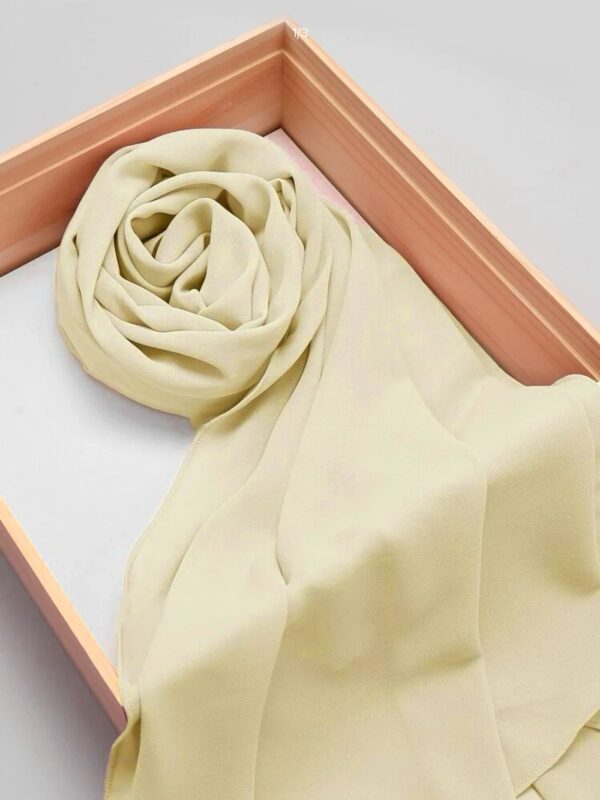 Ethnic Style High Quality Solid Color Hemp Chiffon Headscarf - Image 7