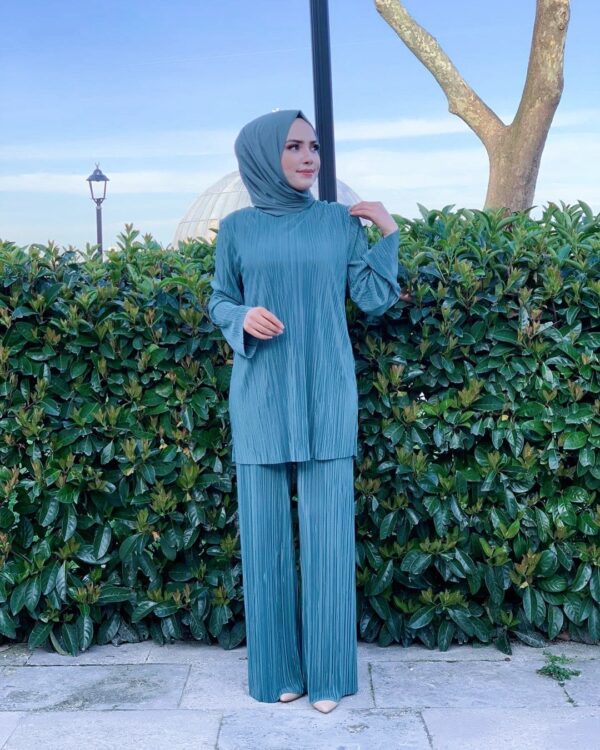 Ethnic Style Loose Casual Pleated Suit Southeast Asian Arab Women's Clothing - Image 3