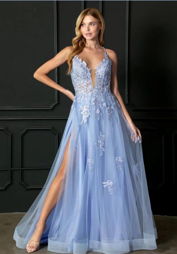 Women Evening Dresses Suspender Dance Dress Long - Image 9