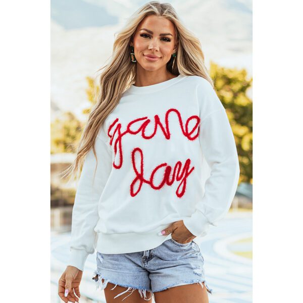 Women's Casual All-matching Loose Letter Embroidery Top - Image 2