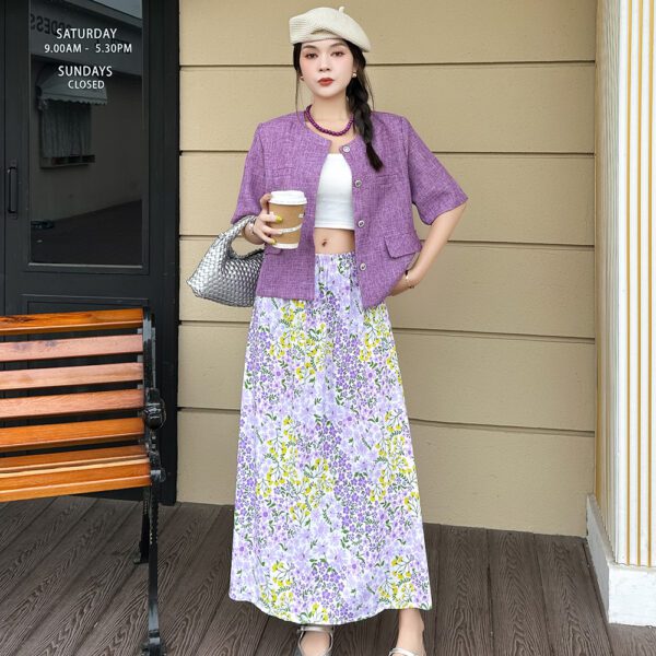 Women's Loose Sweet Cotton Silk Skirt - Image 3
