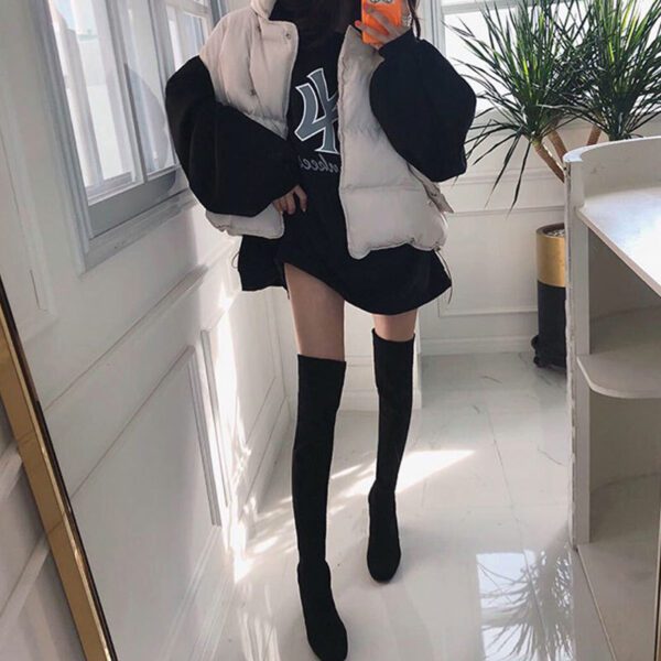 Women's Korean Style Lazy Style All-match Down Cotton Bread Coat Vest - Image 3