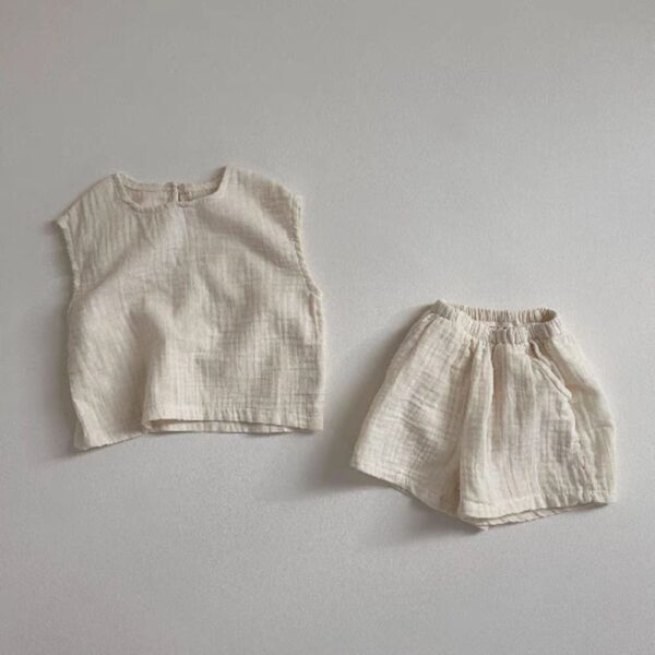 Breathable Vest Shorts Set All-matching Comfortable Children - Image 3