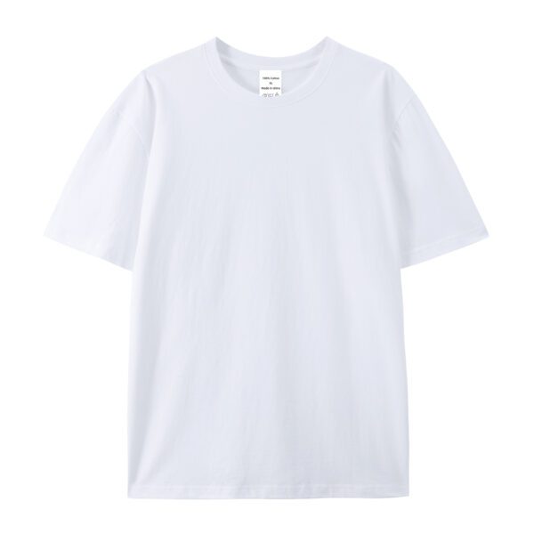 Cotton American Style High-end Half Sleeve T-shirt - Image 4