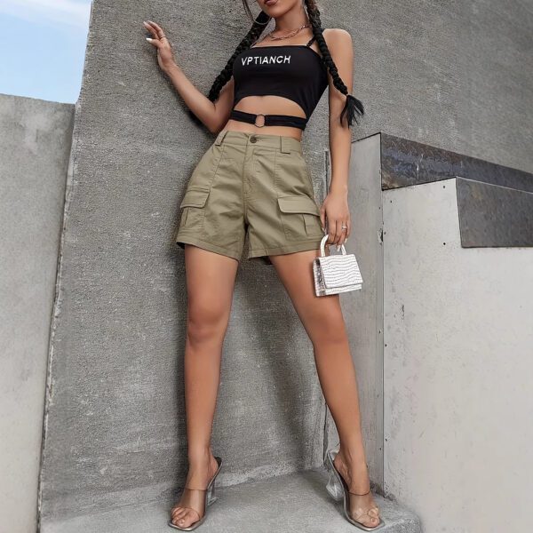 Straight Cargo Casual Loose Wide-leg Pants - Image 3