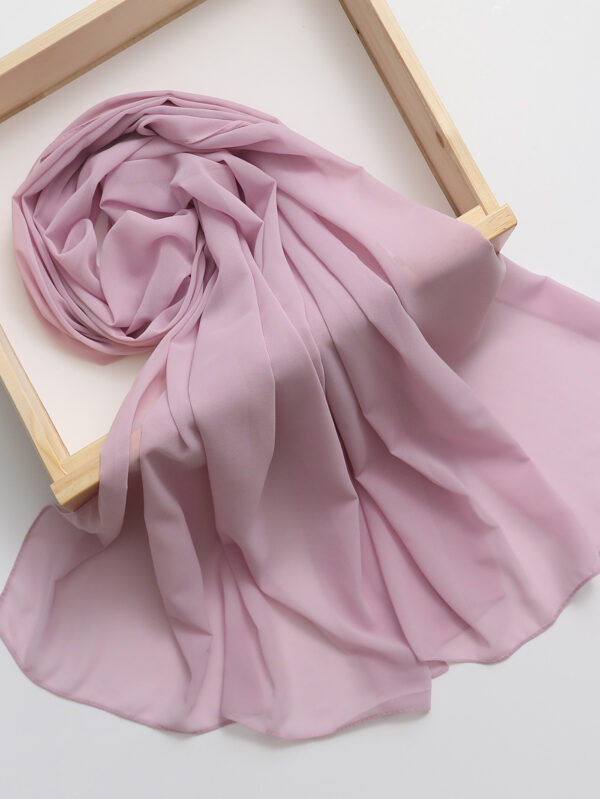 Ethnic Style High Quality Solid Color Hemp Chiffon Headscarf - Image 9