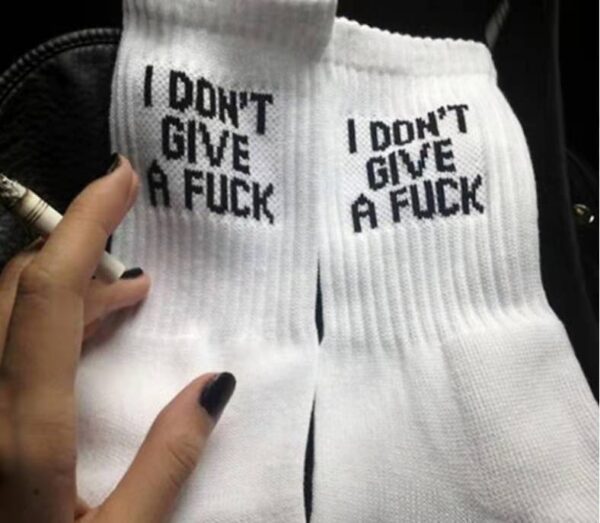 Hot Sale English Letters FUCK Letters Cotton Sock - Image 7