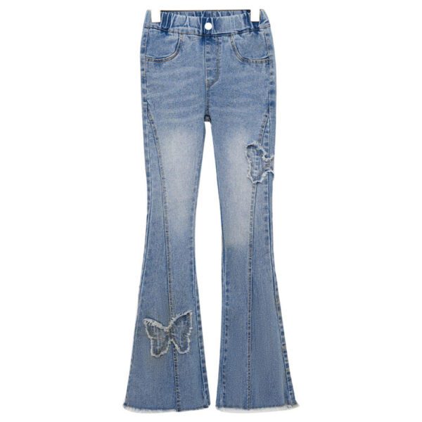 Denim Bell-bottom Pants Casual Children Pants - Image 5