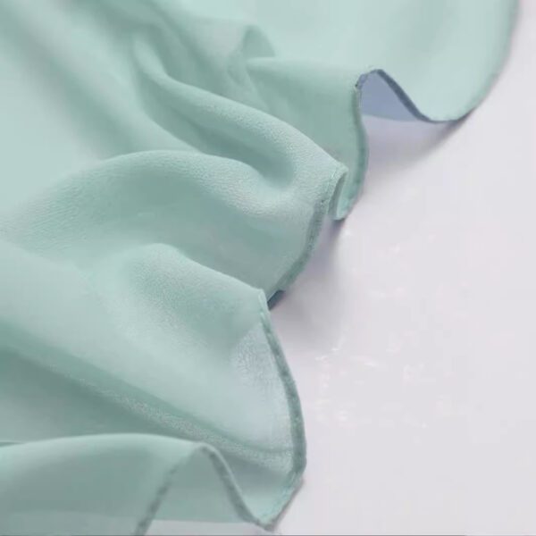 Ethnic Style High Quality Solid Color Hemp Chiffon Headscarf - Image 3