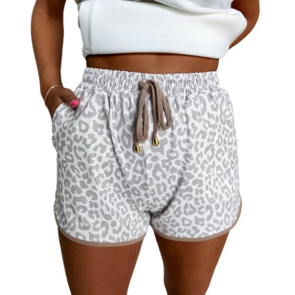 Leopard Print High Waist Casual Pants Women European And American - Image 5