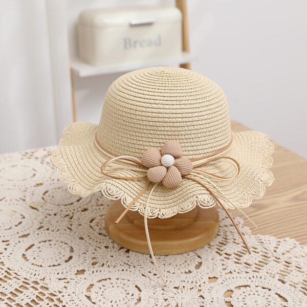 Women's Cute Flowers Sun-proof Sun Hat Straw Hat Bag - Image 6