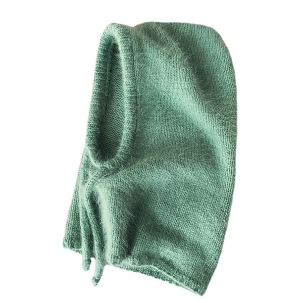 Autumn And Winter Fashion Warm Scarf Neck Protection Integrated Woolen Knitted Hat - Image 5