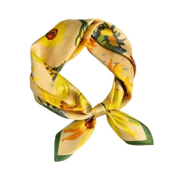 Crepe Satin Scarf For Women - Image 4