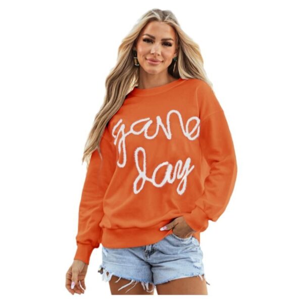 Women's Casual All-matching Loose Letter Embroidery Top - Image 8