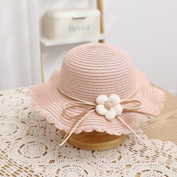 Women's Cute Flowers Sun-proof Sun Hat Straw Hat Bag - Image 10