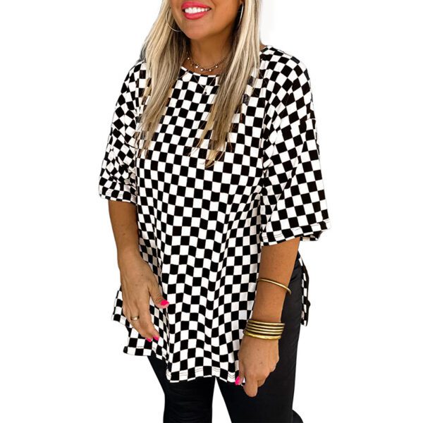 Women's Pullover Round Neck Short-sleeved Top - Image 6