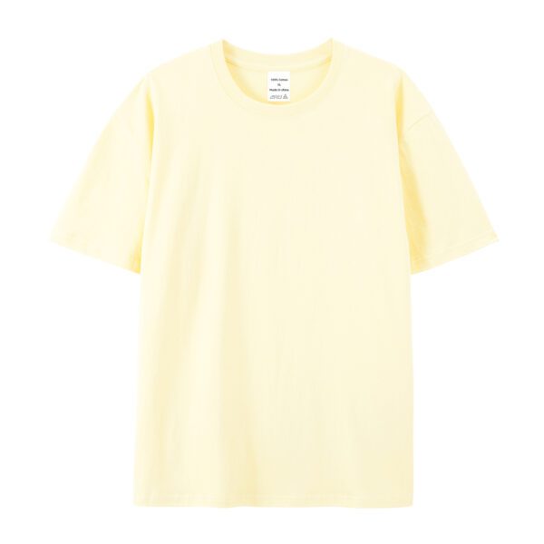 Cotton American Style High-end Half Sleeve T-shirt - Image 6