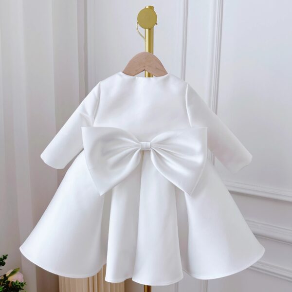 Korean Style Women's Baby Dress White Classic Style Two-piece Set - Image 4