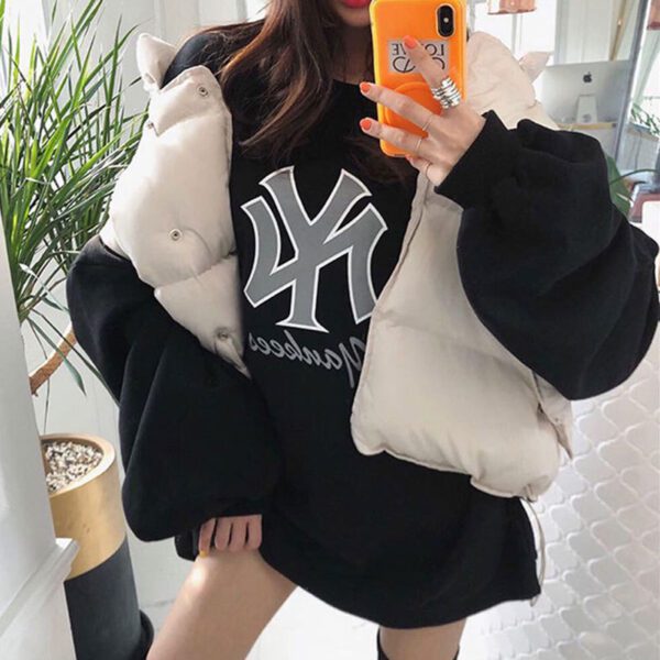 Women's Korean Style Lazy Style All-match Down Cotton Bread Coat Vest - Image 7