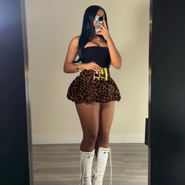 Women Clothing New Leopard Print Printed All-matching Skirt - Image 2