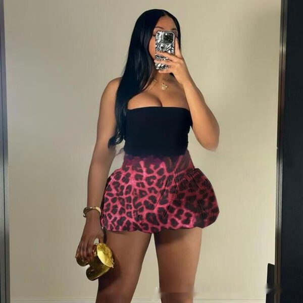 Women Clothing New Leopard Print Printed All-matching Skirt - Image 6